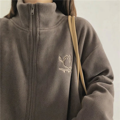 [SP24 Collection] Skating Ghost Zip-Up Fleece