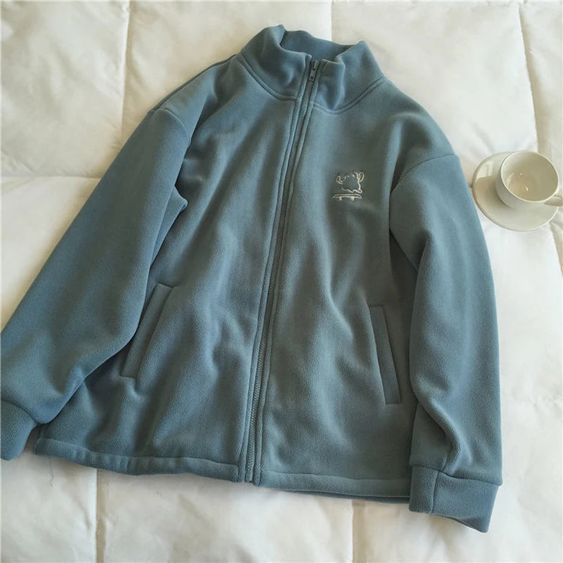 [SP24 Collection] Skating Ghost Zip-Up Fleece